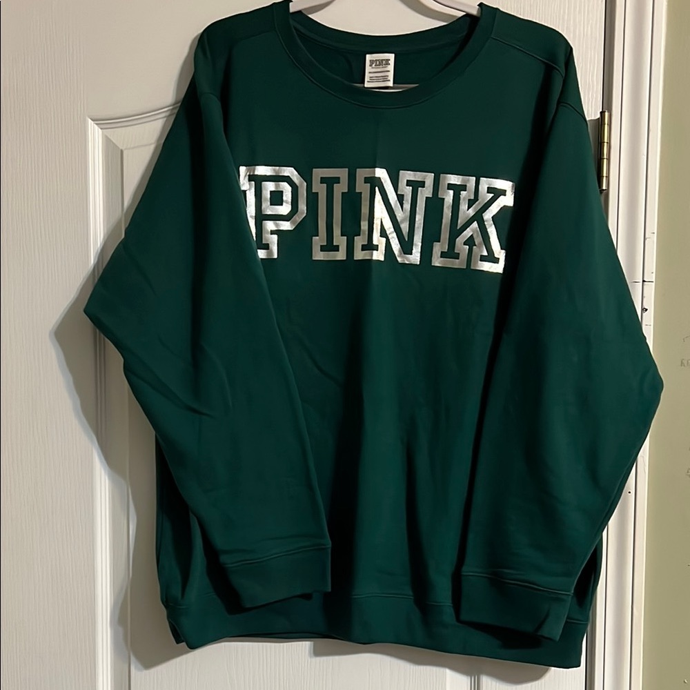 PINK Victoria's Secret Green Sweatshirt